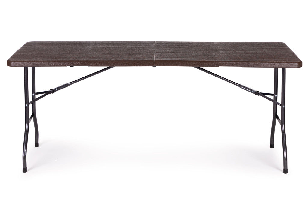 Összecsukható Catering bankett kerti asztal 180 cm, barna