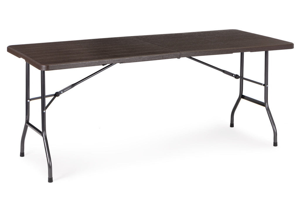 Összecsukható Catering bankett kerti asztal 180 cm, barna