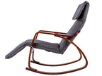 Hintaszék oldalnézete felemelt lábtartóval - Homelux, TXRC-02_WALNUT-CHARO