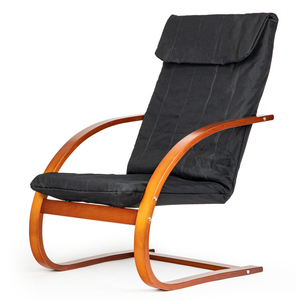 Hintaszék jobb oldali elölnézetből - Homelux, TXWQM-31_WALNUT-BLAC