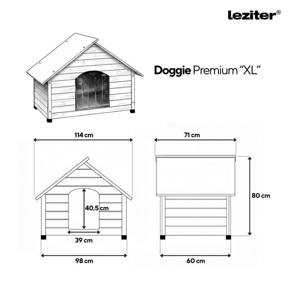 Doggie Premium hőszigetelt kutyaház "XL"