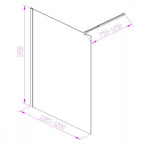 WI01-12 Walker walk in zuhanyfal 120x195 cm