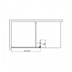 Walker 90x195 cm Walk in zuhanyfal