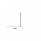 Walker 90x195 cm Walk in zuhanyfal