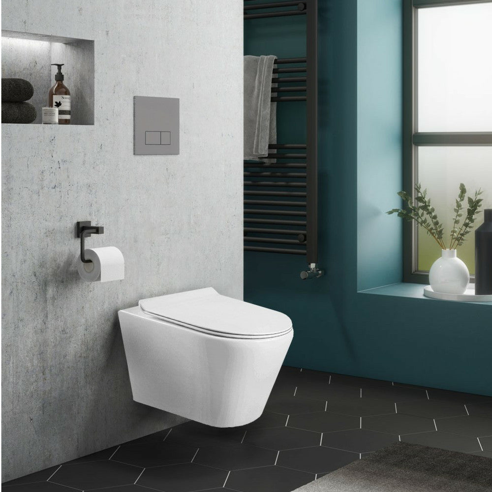 Ride fali, rimless WC soft close ülőkével Imagine secundară a produsului