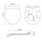Ride fali, rimless WC soft close ülőkével
