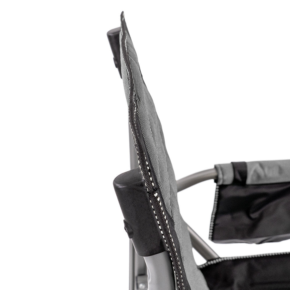 Leziter Comfort Plus karfás horgász szék pohártartóval szürke