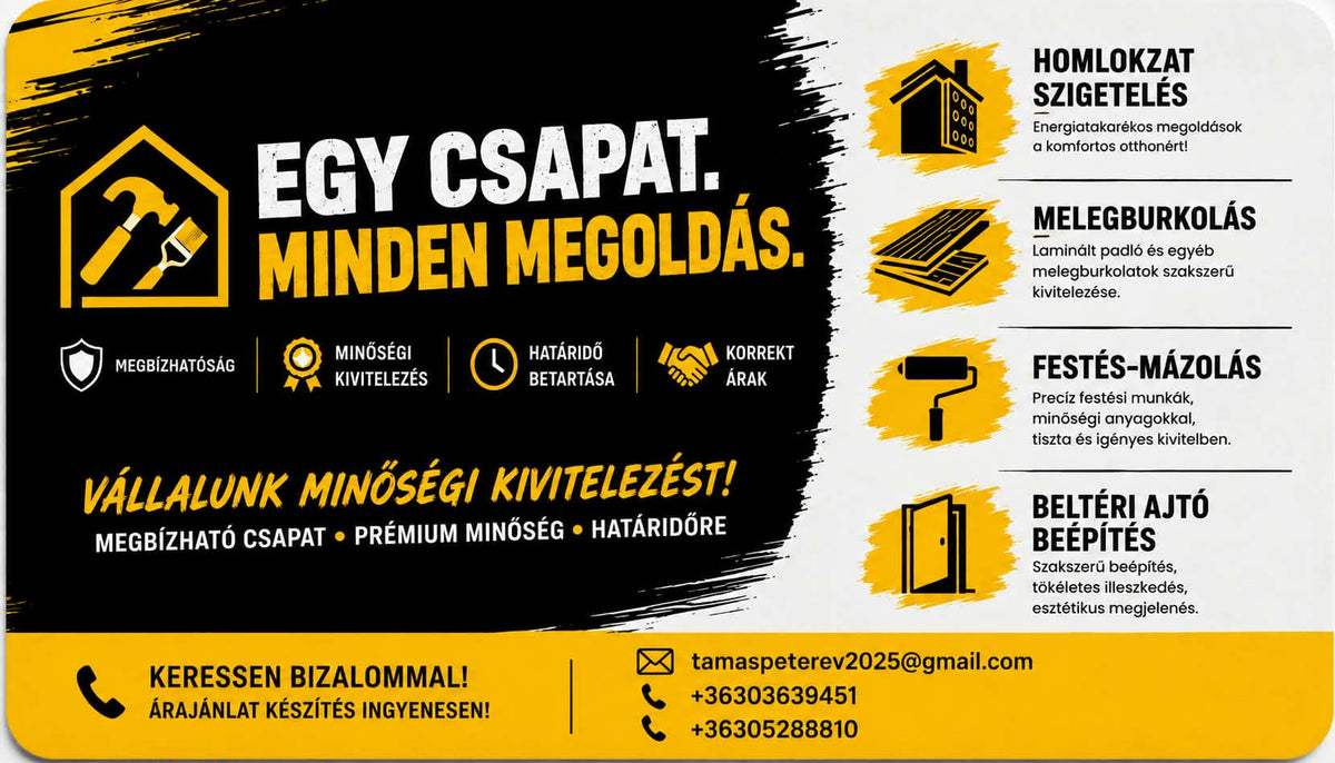 Tamás Péter egyéni vállalkozó Fő kép