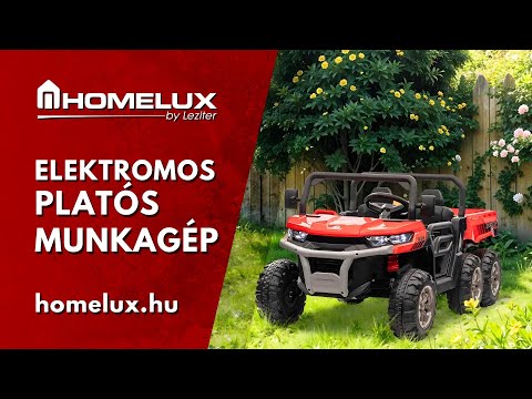 Elektromos platós munkagép piros