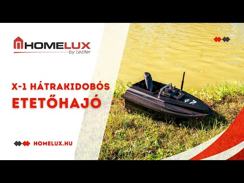 Etetőhajó X1 hátrakidobós fekete