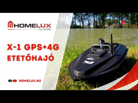 Etetőhajó X1 GPS+4G hátrakidobós fekete