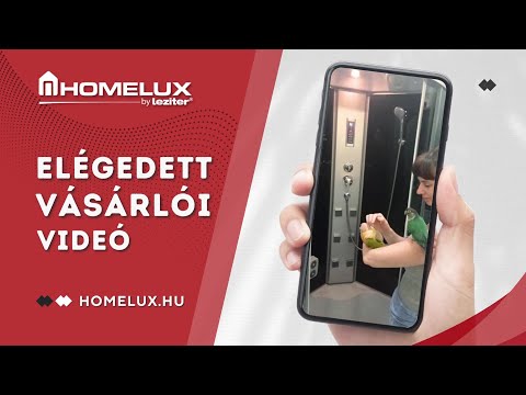 Mila hidromasszázs zuhanykabin - fekete