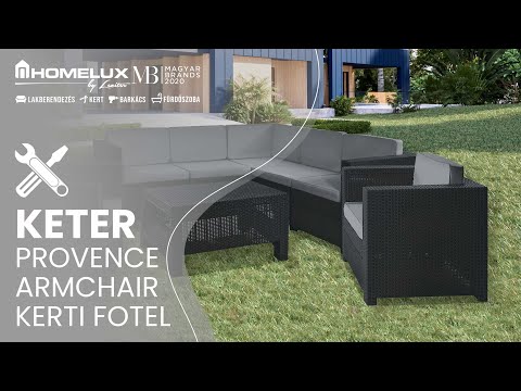 Fotoliu de grădină Provence din ratan artificial