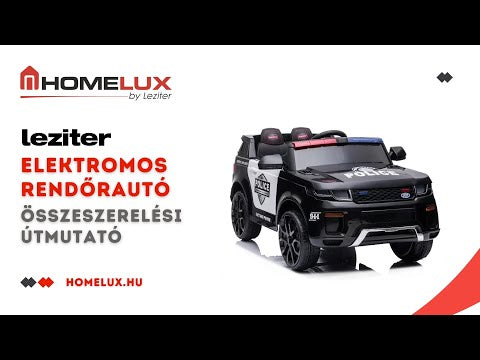 Elektromos rendőrautó fekete