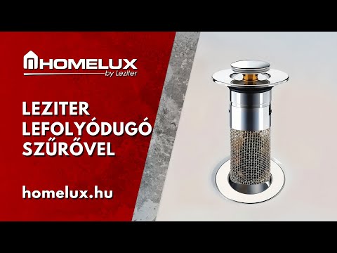 Lefolyódugó szűrővel rozsdamentes acél 80 mm