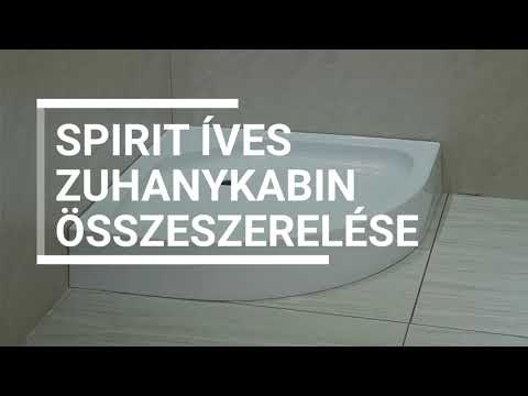 Spirit Deep 80x80 cm íves zuhanykabin zuhanytálcával