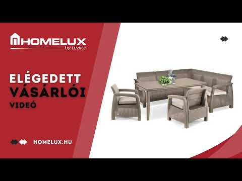Corfu Relax duo kerti bútor garnitúra melody asztallal
