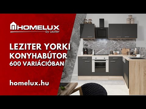 Yorki 300 konyhabútor polcos kivitelben