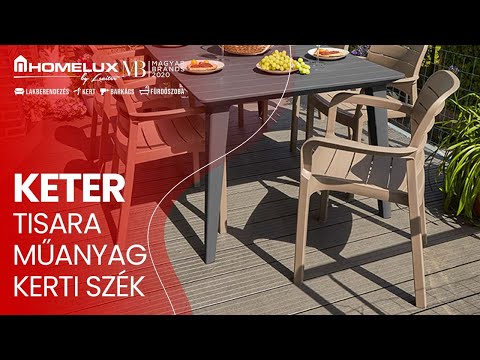 Tisara kartámaszos műanyag kerti szék