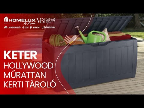 Hollywood műrattan kerti tároló 270L
